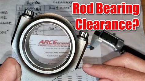 measuring rod bearing thickness|how to measure rod clearance.